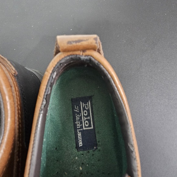 Polo Sport Ralph Lauren Leather Shoes Ankle Boots Sz 8 D Brown Preppy Outdoors - Picture 6 of 10